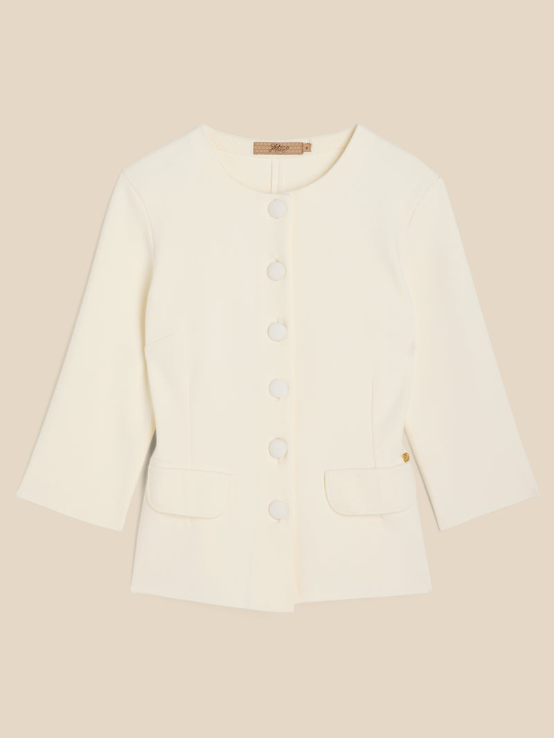 The Bright Blazer -Ecru