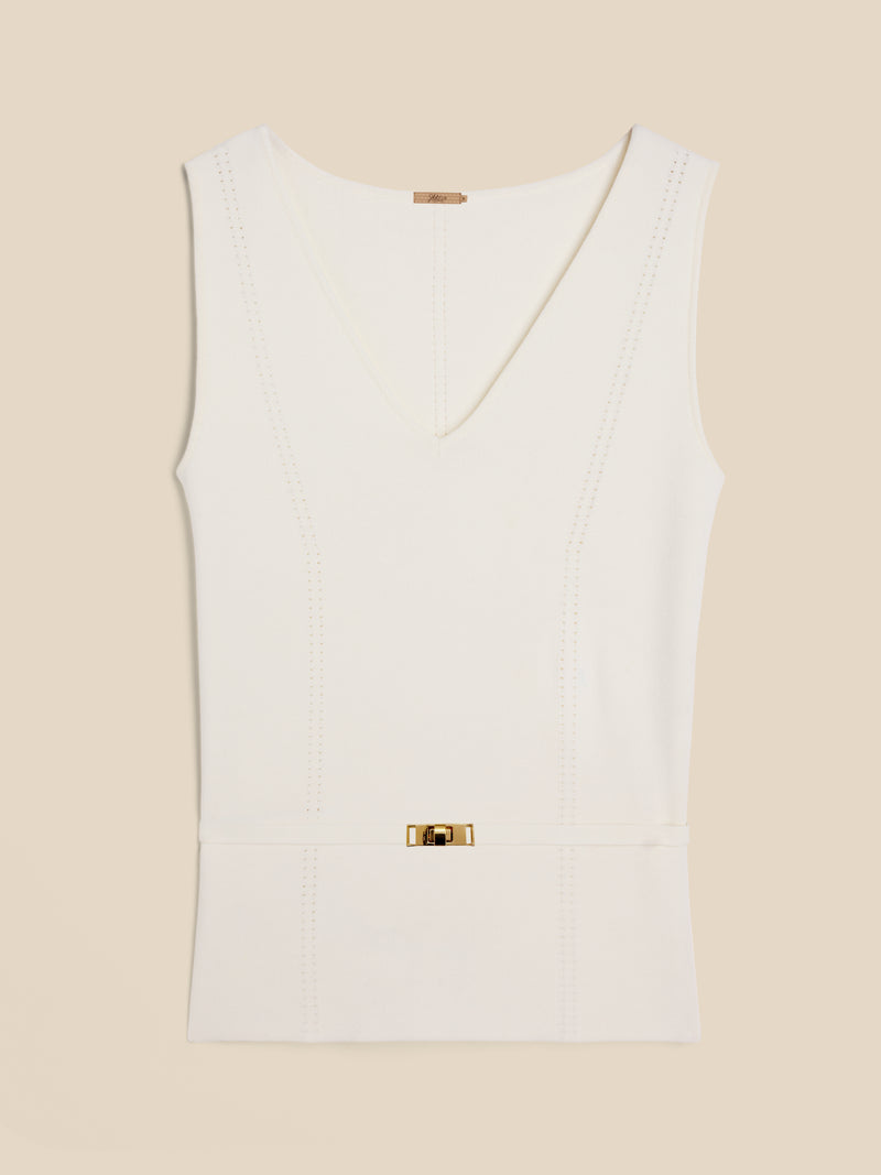 The Tidy Top -Ecru